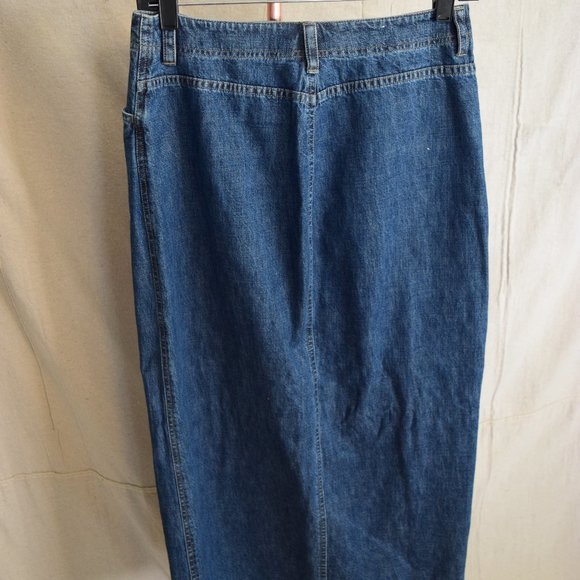 Vintage 70's Midi Denim Skirt - Picture 4 of 5